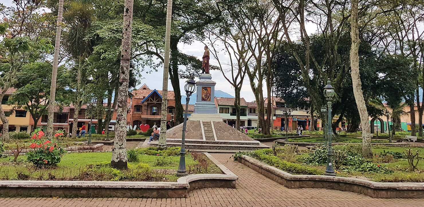 Panoramic city view near Cerro Tusa Springs